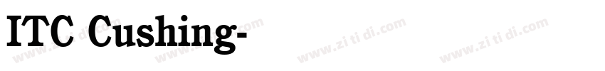ITC Cushing字体转换